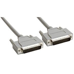 Amphenol CS-DSSMDB25MM-010 25-Pin DB25 D-Sub Cable, Shielded, Male/Male, 10', Gray
