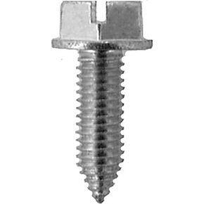 50 M6-1.0 x 20mm Slotted Hex Head License Plate Screws