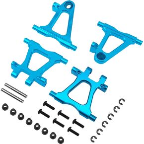 Aluminum Front Lower & Rear Lower Suspension Arms Swing Arm Set Compatible with Tamiya TT02 1/10 RC On Road Touring Car Upgrade Parts
