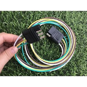 2/3/4/5/6/8 Wire Male and Female Trailer Wire Extension Connector,2/3/4/5/6/8 pin Trailer Plug 36inch for LED Brake Tailgate Light Bars,Trailer Wiring Harness Extension Connector(8 Way Square)