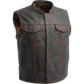 First Mfg Co - The Club Cut - Men's Motorcycle Biker Riding Leather Vest
