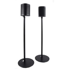 ynVISION.DESIGN Fixed Height Floor Stand Compatible with Sonos One, One SL and Play:1 Speaker | 2 Pack | YN-ONE Pair (Black)