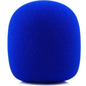 LEFXMOPHY Go Mic Foam for Rode Interview GO Handheld Adaptor for Rode Go II/ME/PRO Wireless Lav Mic, Blue Pop filter Microphone Windscreen Cover Windshield