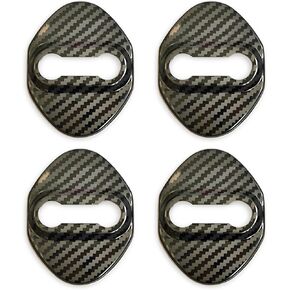 Fit Honda Civic Accord CR-V XR-V HR-V UR-V Odyssey Crosstour Pilot Veze for Car Door Lock Latches Cover Compatible Honda Stainless Steel Protector Sports Style Accessories 4Pcs(Black)