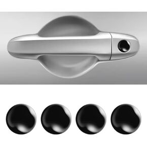 4PCS Car Door Keyhole Lock Covers, Door Entry Guard Shield Screw Cover Stickers, Universal Car Door Key Hole Protector Decor Decoration for Most Car,SUV,Turck (Carbon Fiber) in Saudi Arabia