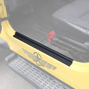 JeCar Door Sill Guards Door Entry Protectors Exterior Accessories for 1997-2006 Jeep Wrangler TJ