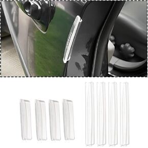 Car Side Door Edge Guards, Universal Silicone Strip for Car Doors, Anti-Scratch Door Handle and Bumper Protector, Car Exterior Bumper Decal for Truck, SUV, Sedans (Transparent)