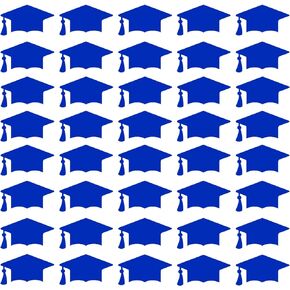 120PCS Graduation Cap Label Stickers Self-Adhesive Grad Hat Stickers Sealing Labels Grad Party Favor Labels for College High School Graduation Party Decor Envelopes,Chocolate,Cards Gift Wrap (Black)