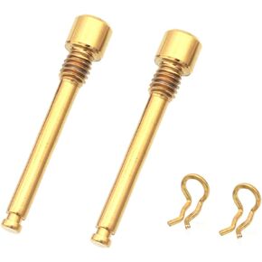 Titanium Bolts for Bike Disc Brake Pads Threaded Pins Bike Brake Caliper Bolt Screws with Snap Rings Universal for Mountain Bicycle,2 PCS