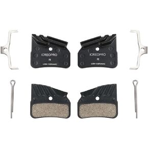 Disc Brake Pads with Cooling Fin, 2Pair Bicycle Brake Pads for Shimano XTR M9100 / DEORE XT M8100 / SLX M7100 Series