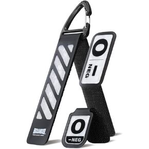 BANSA MY REFLECTIVE SURVIVAL PACK (Key Ring/D Ring/Blood type Sticker) Green 1PCS-High Visibility Gear for Night Walking,Running,Bike,Motorcycle,Camping,Walking&cycling | White,Yellow,Green,Orange,Red