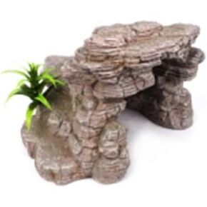 Reptile Cave Hideout Habitat, Great for Bearded Dragons, Leopard Geckos, Lizards, Turtles, Snakes, Frogs, Scorpions, Spiders and Other Reptiles, Amphibians (B - Medium)