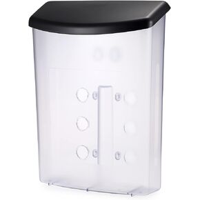 BTSKY Outdoor Brochure Holder Plastic Literature Display Box Wall Mount Postcard Holder with Black Lid Waterproof Flyer Holder Mail Box for Brochures, Flyers, Booklets or Other Outdoor Marketing Needs