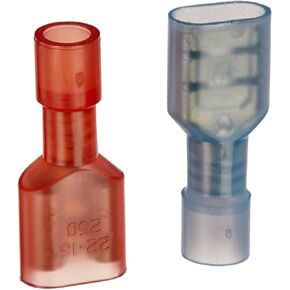 Gardner Bender 10-151F Disconnect Female, Fully-Insulated Barrel, 22-16 AWG, 1/4 in. Tab, Red, Actuant