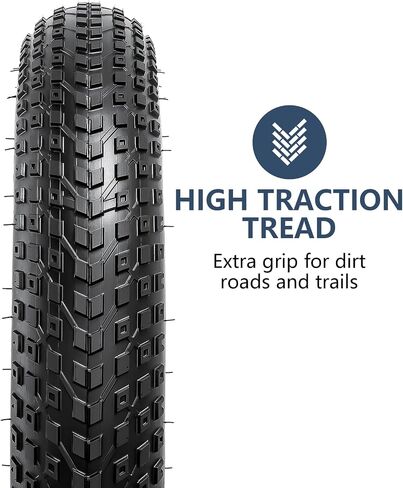 YUNSCM 26" Fat Bike Tires 26x4.0/98-559 60TPl and 26" Bike Tubes Schrader Valve with 2 Rim Strips Compatible with Mountain/Off Road E-Bike 26 x 4.0 Bicycle Tires and Tubes (Y-1143) in Saudi Arabia