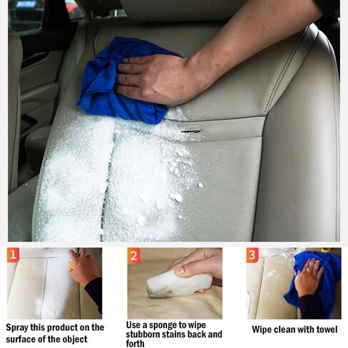 منظف ​​رغوة السيارة متعدد الوظائف، يزيل جميع أنواع البقع العنيدة، منظف التنظيف الجاف الداخلي للسيارة، ينظف الأوساخ الصفراء الموجودة في الحوض in Kuwait