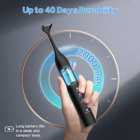 Voraiya® Advanced Electric Flosser Dental Floss | Gum Stimulator | Tongue Scraper | Rechargable Power Flosser for Teeth Cleaning | Effective Plaque Removal for Adults & Kids (50 Floss Heads) in Saudi Arabia