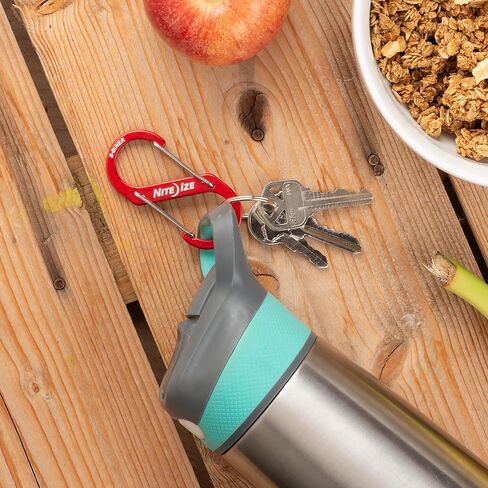 Nite Ize S-Biner Aluminum Dual Carabiner - Size 3 - Red - 5 Count (5 Pack) in Saudi Arabia