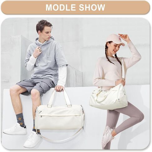 Gym Bag for Women Men, Sport Duffle Bag with Shoe Compartment, Travel Shoulder Bag, Carry on Gym Tote Bag in Saudi Arabia