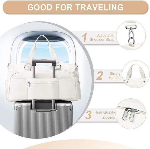 Gym Bag for Women Men, Sport Duffle Bag with Shoe Compartment, Travel Shoulder Bag, Carry on Gym Tote Bag in Saudi Arabia