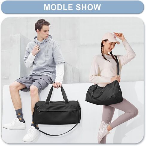 Gym Bag for Women Men, Sport Duffle Bag with Shoe Compartment, Travel Shoulder Bag, Carry on Gym Tote Bag in Saudi Arabia