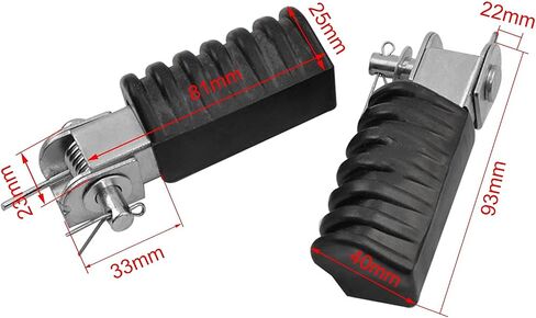 FLYPIG Footrest Foot Pegs for Yamaha PW50 PW80 PW 80 PW 50 Foot Rest Yzinger 50 Motorcycle Pit Dirt Motor Bike 1 Pair in Saudi Arabia