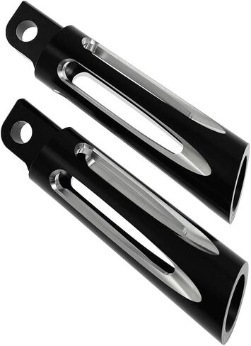 Motorcycle Rear Footpegs CNC Cut Male Mount Foot pegs Footrest Pedals Fit for Harley Sportster Touring Road King Electra Glide Fat bob Dyna (Black) in Saudi Arabia