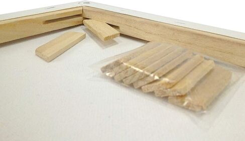 مجموعة 2 قماش فنان مقاس 12 × 16 بوصة من القطن الفارغ والممدد مسبقًا والمزود بجيسو مزدوج in Kuwait