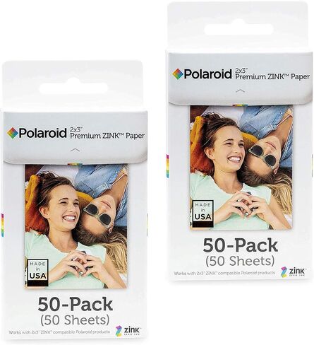 Polaroid 2x3 inch Premium Zink Photo Paper (100 Sheets) Compatible with Polaroid Snap, Snap Touch and Zip. in Saudi Arabia