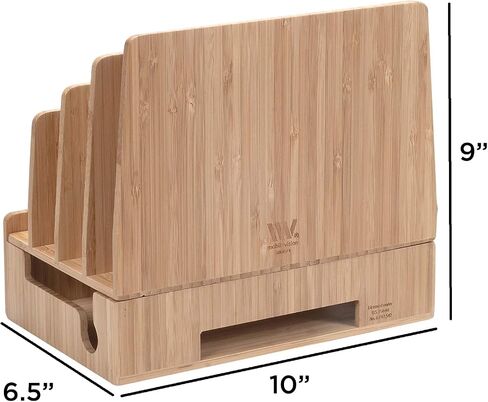 محطة شحن MobileVision Bamboo ومنظم الأجهزة المتعددة إصدار نحيف للهواتف الذكية والأجهزة اللوحية وأجهزة الكمبيوتر المحمولة in Saudi Arabia