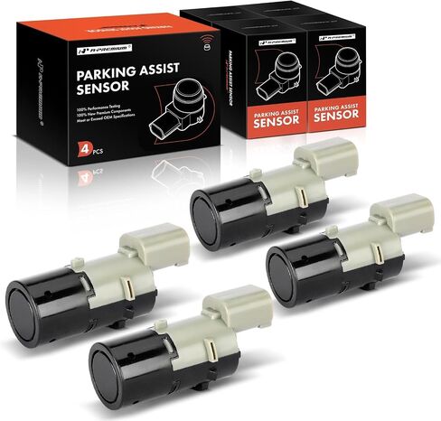 A-Premium 4-PC Front Reverse Backup Parking Assist Sensor Compatible with Select BMW Models - X5 2000-2006, 525i 2004-2007, 525xi 2006-2007, 530i 2004-2007, 530xi, 545i, 550i, X3, 745i, 745Li, M5 in Saudi Arabia