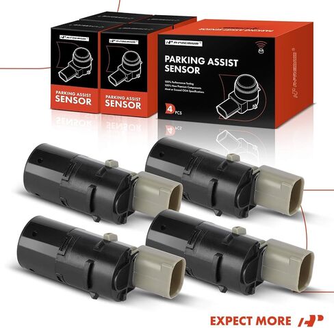 A-Premium 4-PC Front Reverse Backup Parking Assist Sensor Compatible with Select BMW Models - X5 2000-2006, 525i 2004-2007, 525xi 2006-2007, 530i 2004-2007, 530xi, 545i, 550i, X3, 745i, 745Li, M5 in Saudi Arabia