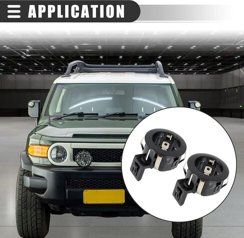 Motoforti ممتص الصدمات الخلفي للسيارة، حامل مستشعر احتياطي، لسيارة Toyota FJ Cruiser 2011-2014، بلاستيك، 89348-33030-C0، أسود، قطعتان in Kuwait