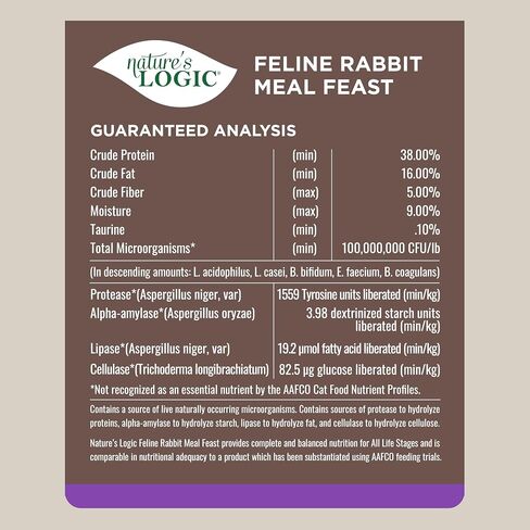 Nature's Logic Feline Rabbit Meal Feast, 3.3lb in Saudi Arabia