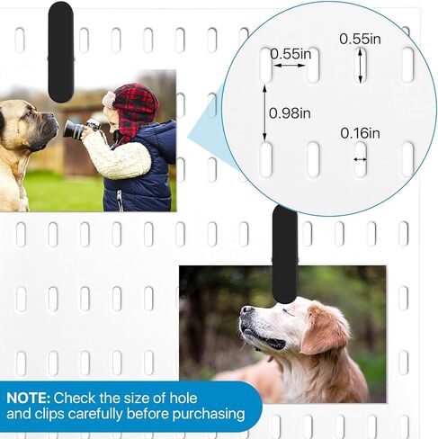 20 قطعة من مشابك إكسسوارات بيجبورد، خطافات بيجبورد معدنية لأدوات التعليق، منظم حائط مرفق بيجبورد لصور البطاقات البريدية، أعمال المطبخ والحمام وغرفة المعيشة (أبيض) in Kuwait