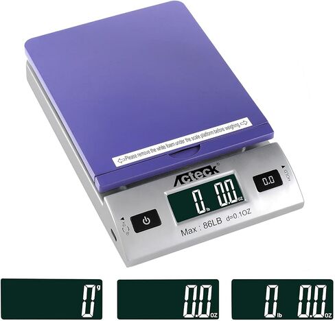 مقياس بريدي وشحن رقمي 86LBx0.1OZ مع بطاريات ومحول تيار متردد (A-DS86 أزرق) in Kuwait