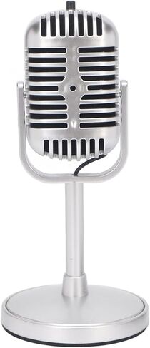 ميكروفون سلكي 3.5 مم من EBTOOLS، ميكروفون صوتي متعدد الاتجاهات، ميكروفونات غناء كاريوكي للألعاب، مفتاح تشغيل وإيقاف، لأجهزة الكمبيوتر المكتبية والكمبيوتر المحمول، فضي in Kuwait