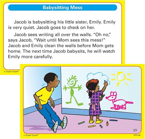 Super Duper Publications | Story Retell Comprehension Fun Deck | Auditory Memory and Listening Skills Flash Cards | Educational Learning Materials for Children in Saudi Arabia