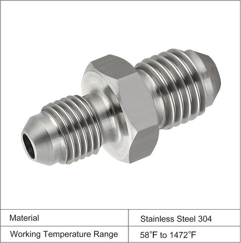 EVIL ENERGY 4AN Male to AN3 Male Stainless Steel Brake Coupler Union Straight Adapter Fitting in Saudi Arabia