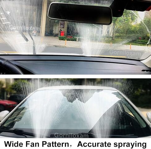 طقم فوهات غسيل الزجاج الأمامي 5 قطع، بديل لسيارة Ford F150 2004-2013، يستبدل OE: 3W7Z17603AA (2 قطعة فوهات غسيل، 2 متر خرطوم سائل، 2 قطعة موصلات) in Kuwait