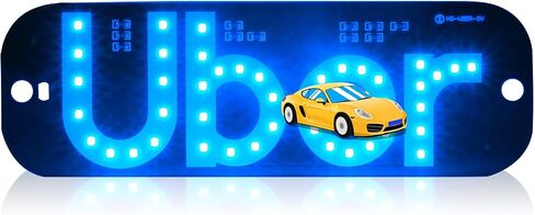 Taxi Car Led Light Signs For Car Windshield Ultra Bright Light Signs Gift For Rideshare Driver Accessories - Enhance Visibility And Boost Your Business!(Blue Light-UB) in Saudi Arabia