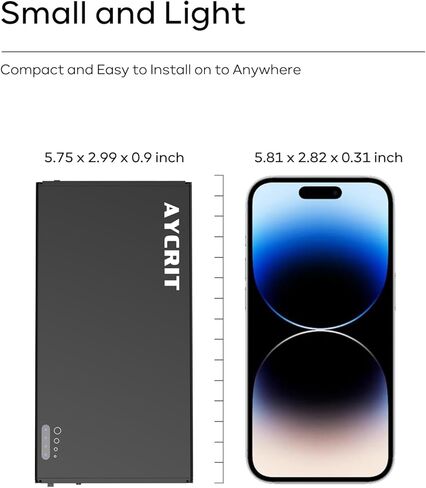 10 مخارج إمداد طاقة بدواسة 12800 مللي أمبير في الساعة، مقابس 18 فولت 12 فولت 9 فولت (1.5 أمبير) ومنفذ 5 فولت 1 أمبير USB-C، قابل لإعادة الشحن ومحمول مع مؤشر، 5.75 × 2.99 × 0.9 بوصة in Kuwait