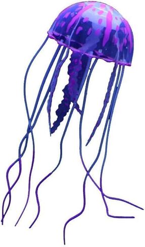 Purple Artificial Simulation Glowing Jellyfish Suitable for Fish Tank, Aquarium Decoration Popular Ornaments, Aquarium Décor Thematic Ornaments in Saudi Arabia