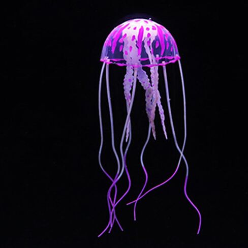 Purple Artificial Simulation Glowing Jellyfish Suitable for Fish Tank, Aquarium Decoration Popular Ornaments, Aquarium Décor Thematic Ornaments in Saudi Arabia