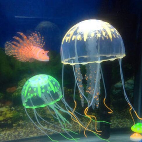 Purple Artificial Simulation Glowing Jellyfish Suitable for Fish Tank, Aquarium Decoration Popular Ornaments, Aquarium Décor Thematic Ornaments in Saudi Arabia