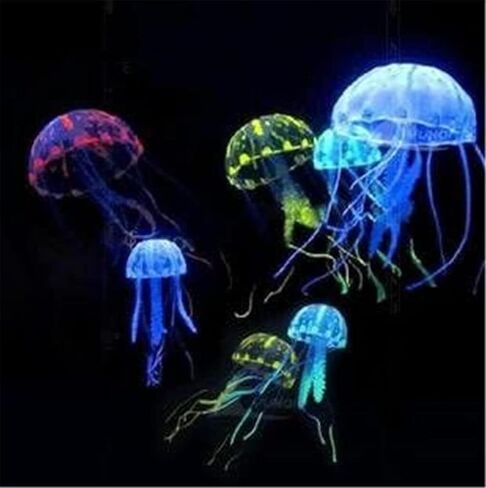 Purple Artificial Simulation Glowing Jellyfish Suitable for Fish Tank, Aquarium Decoration Popular Ornaments, Aquarium Décor Thematic Ornaments in Saudi Arabia