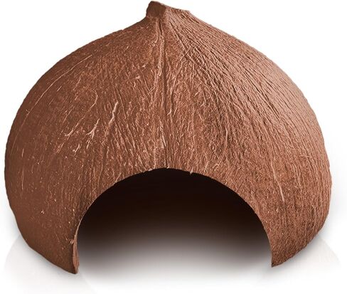 SunGrow Coconut Aquarium Shrimp Cave, Small Fish Tank Aquarium Decorations Accessories, Comfortable Shelter and Breeding Area for Crustaceans, Fish Hideout Aquarium Décor for Spawning in Saudi Arabia