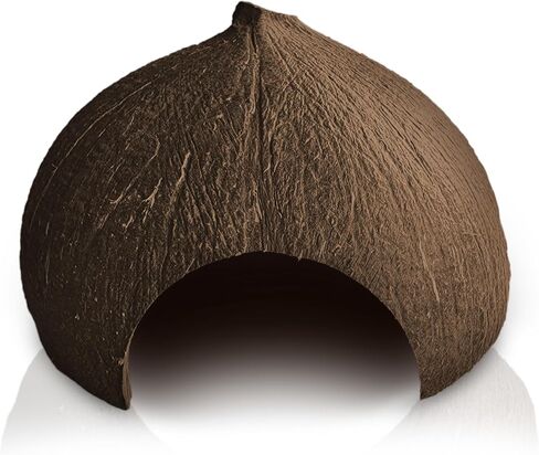 SunGrow Coconut Aquarium Shrimp Cave, Small Fish Tank Aquarium Decorations Accessories, Comfortable Shelter and Breeding Area for Crustaceans, Fish Hideout Aquarium Décor for Spawning in Saudi Arabia