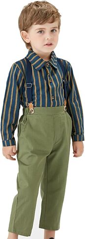 HZXVic Baby Boys Gentleman Outfits Suits,Toddler Boy Clothes Formal,Kids Dress Shirt+Bow Ties+Pants Set in Kuwait