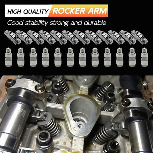 Rocker Arms & Valve Lifters (12 Pair), Replacement for Expedition F150 F250 F350 Explorer Sport Trac Mustang Mark LT Navigator Mountaineer, 4.6L 5.4L 3V Engine, Replaces 3L3Z6564BA 5L1Z6500A in Saudi Arabia